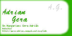 adrian gera business card