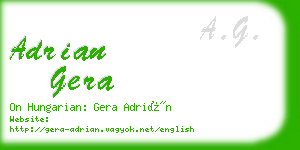 adrian gera business card